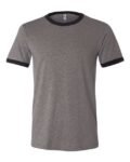 BELLA + CANVAS-Jersey Heather Ringer Tee-3055