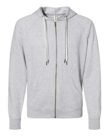 Independent Trading Co.-Icon Lightweight Loopback Terry Full-Zip Hooded Sweatshirt-SS1000Z