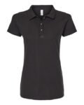 M&O-Women's Ringspun Pique Polo-7600