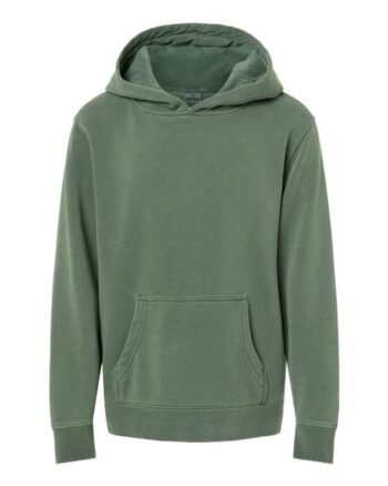 Independent Trading Co.-Youth Midweight Pigment-Dyed Hooded Sweatshirt-PRM1500Y