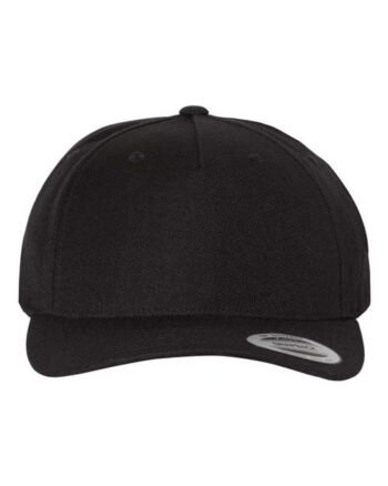 YP Classics-Premium Five-Panel Curved Visor Snapback Cap-5789M