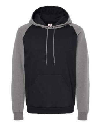 King Fashion-Fleece Raglan Hooded Sweatshirt-KF4042